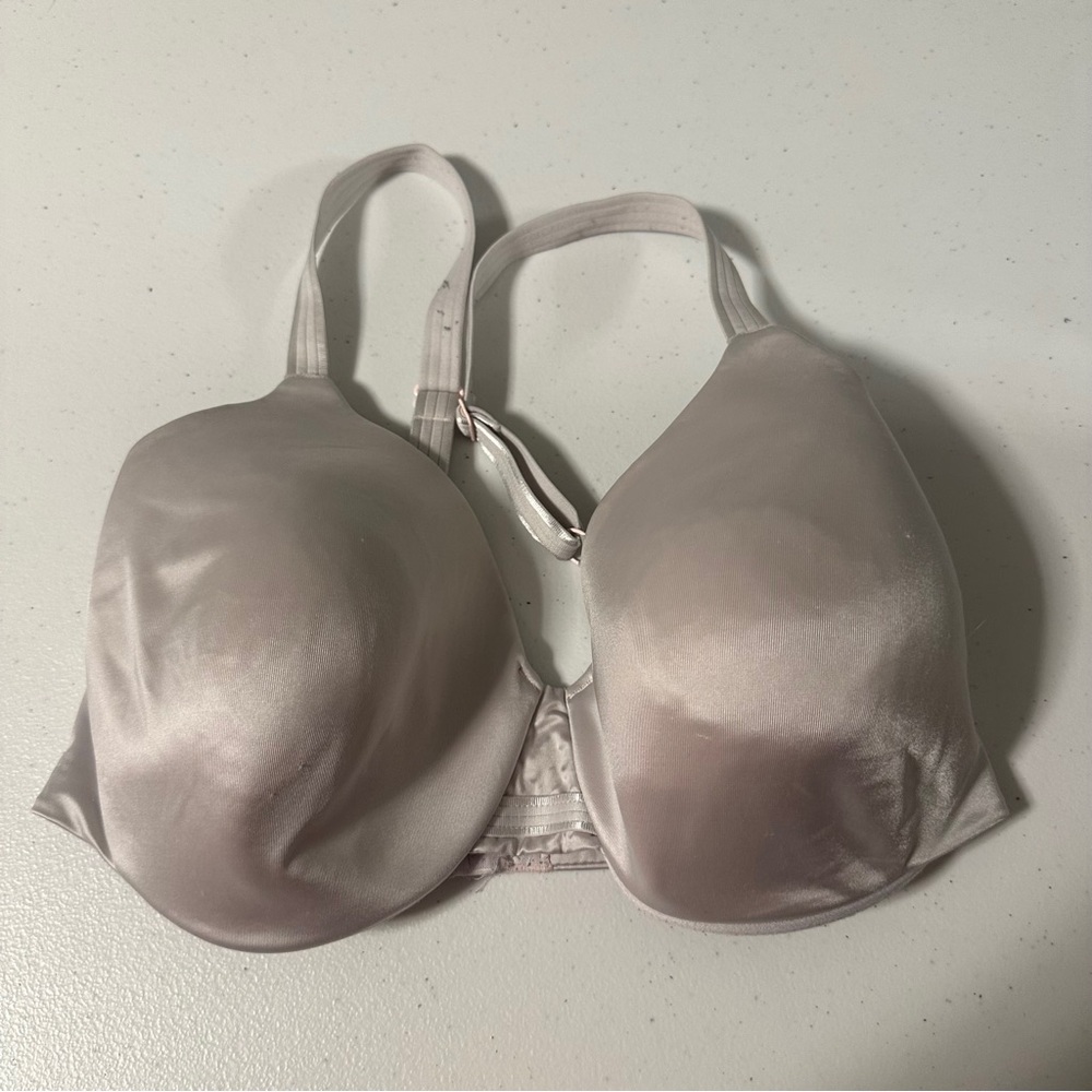 Bali Women's Satin Bra - Soft Gray